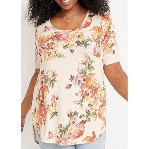 Maurices Plus Size 24/7 Olivia Floral Tunic Tee